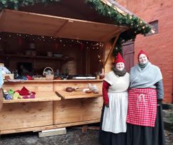 Hanne og Jeg på julemarked i Ebeltoft december 2019